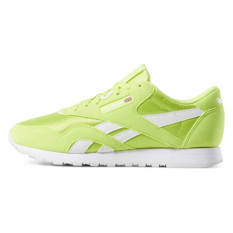 Reebok Classic Nylon Color Tenisky Damske - Svetlo Zelene/Biele YX6066VP